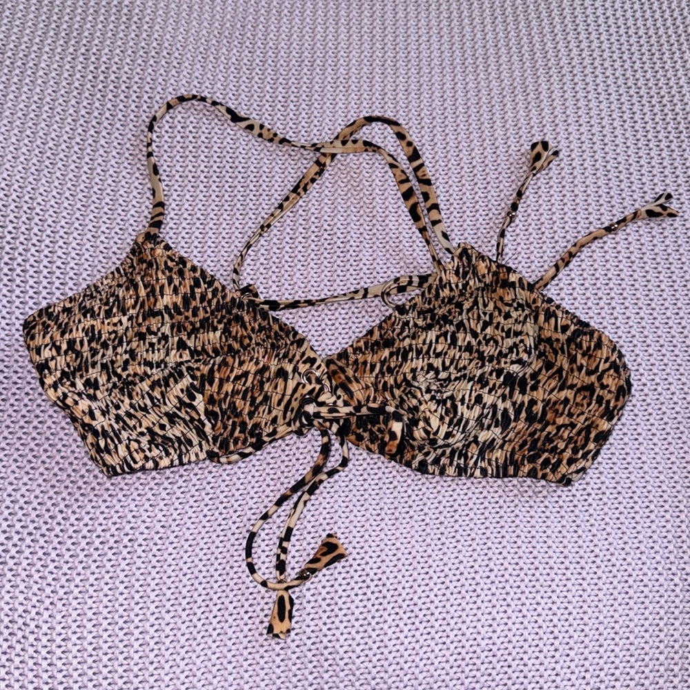 Leopard / cheetah Victoria’s Secret Bikini Swim Top